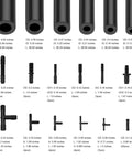 Super Cool 6-Piece Silicone Vacuum Line Kit With Huge Hose Connectors Set For Cars Heat Resistant Tubing Perfect For Various Auto Piping Systems And Engine Swaps Make Your Ride Look And Run Smoother, black silicone hose connectors set