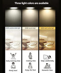10 Pack Round Recessed LED Downlights Featuring Matte Baffle Trim To Shut Out Annoying Glare For Crisp Daylight Glow Smooth Aluminum Ceiling Lamp Fixtures Effortless DIY Retrofit Setup in three light color options.
