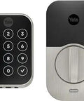 Front view of Home Assure Lock 2 Deadbolt Keyless Entry Door Lock with Digital Touchscreen Keypad Bluetooth Connectivity