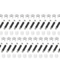 Pro Grade Furniture Connector Kit With Cam Lock Fittings And Cabinet Hardware Set including screws and connectors arrangement.
