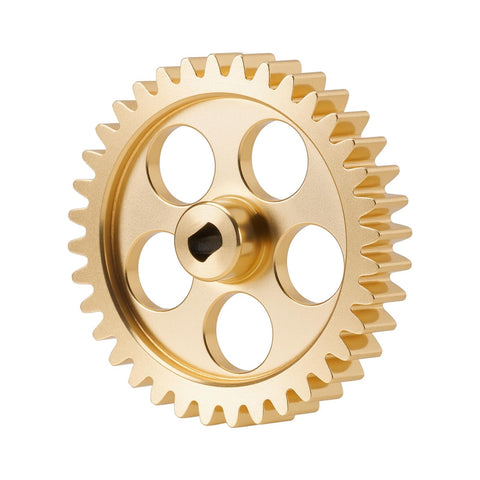 Beefed-Up Brass Transmission Main Gear With Motor Pinion Set For Losi Micro B And Micro T Buggies 11T/36T Replaces Plastic Gears