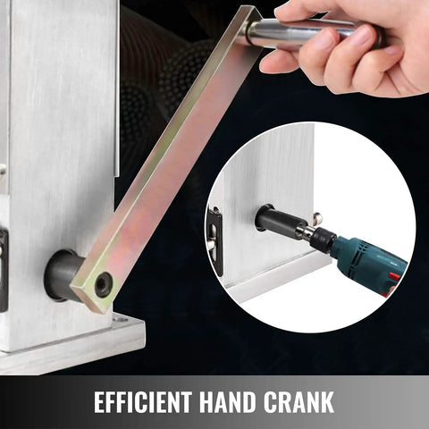 Manual Wire Stripping Tool With Hand Crank Portable Aluminum Frame For Scrap Copper Recycling 0.06 To 0.98 Inch Wire Size Range