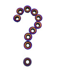 Question mark made of 10 Pack RPMT1204 MOE-JS Lathe Turning Inserts With Nano Quenched Blue Coating R6 Chipbreaker Round Carbide Inserts