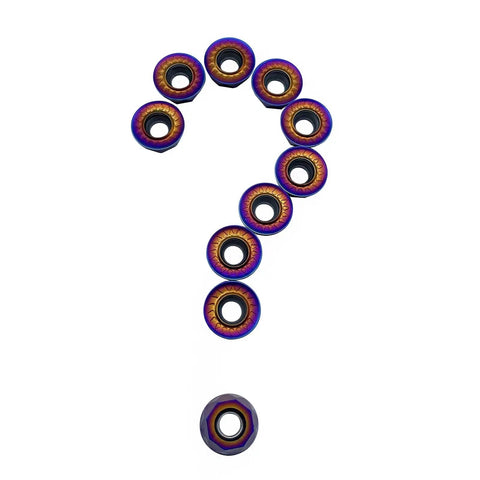 Question mark made of 10 Pack RPMT1204 MOE-JS Lathe Turning Inserts With Nano Quenched Blue Coating R6 Chipbreaker Round Carbide Inserts