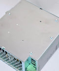 Quint PS 24V DC Power Supply, 10A Output, 1AC Input, Plug In Screw Connection, DIN Rail Mount, Selectable Fuse Breaking (SFB) Tech, High Efficiency Industrial PSU, 9x9x7 in, 4 lb, Used Like New, metal industrial power supply top view