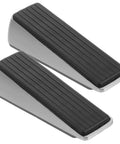 Heavy Duty Door Stop Wedge Stopper 2-Pack For Home, Office, And Apartment Safety Built Tough With Zinc Alloy And Rubber