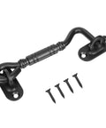 Beefy Heavy Duty Stainless Steel Barn Door Hook Latch Set With Screws 4 And A Quarter Inch Rust Resistant Eye And Hook Latch