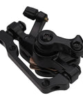 Heavy Duty Mechanical Disc Brake Caliper Front And Rear Kit With Solid Metal Pads For Mountain Folding And Road Bikes close-up view.