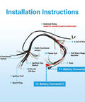 Plug And Play Electric Start Wiring Harness And PZ20 Carburetor Kit For Tao Tao Coolster 110cc 125cc Chinese ATV installation guide