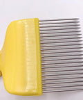 Beekeeping Uncapping Fork With 21 Stainless Steel Tines For Honeycomb Decapping, Pro Grade Bee Tool, Plastic Yellow Handle, 39mm Tine Length