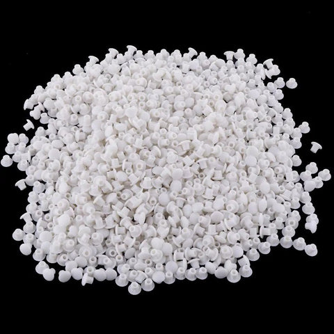 Must Have 1000 Pieces White Hinge Hole Plugs For Furniture And Home Improvement, mass of white plugs on black background