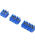 Fifty Piece 5.08mm Pitch PCB Mount Screw Terminal Block Connector Kit with 30 two pin 10 three pin and 10 four pin units