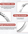 Adjustable CV Boot Clamp Pliers Kit With Stainless Steel Clamps For Auto Repair, showcasing size adjustability and installation ease.
