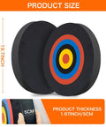 Backyard Friendly 20 Inch Round Archery Target For Outdoor Practice Lightweight High Density EVA Block With A Single Sided Print