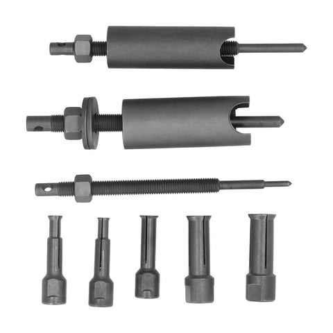 Inner Bearing Extractor Set Motorcycle Bearing Puller Sleeve Bearings 9mm To 23mm Steel Heat Treated 10 Piece Set Tools For Bike Wheels Flywheels Pumps Disassembly Without Damage To Shaft Housing Parts For Mechanics Working On Rigs, 10-piece set