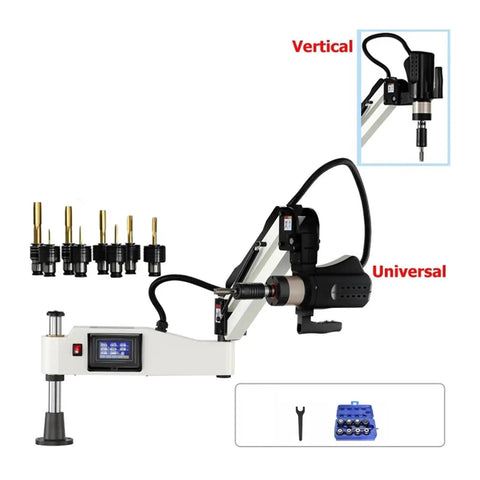 CNC Tapping Machine Automatic Horizontal Threading For M3 To M20 With 500 RPM Speed No Fuss Install And Use Safe Overload Protected Chuck