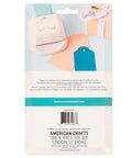Back packaging of 3-In-1 Round Tag Punch For Crafting And Scrapbooking, showing multi-color tags and tool features