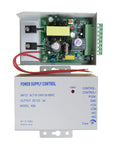 Front view of K80 Power Supply Controller For Door Access Systems Easy Install Plug And Play 100 To 240 Volt AC To 12 Volt DC Output.