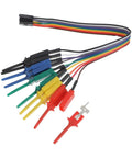 Micro SMD Grabber Clips for Logic Analyzer and Oscilloscope Probes with Breadboard Interface Pins, multicolor set