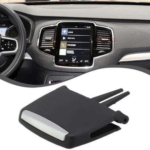 Front Air Conditioning Vent Clip Repair Kit for Volvo XC90 2019 2020 2021 2022 2023 Easy Install Replacement Durable Auto Air Vent Outlet Tab Clip Premium Quality Materials Direct Fit Plug and Play, black vent clip close-up