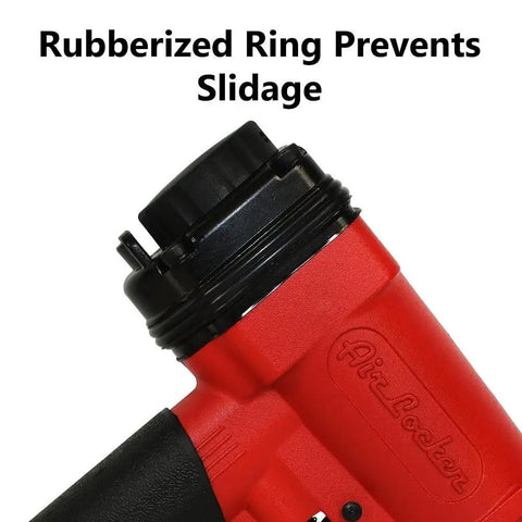Close-up of the AP900 Heavy Duty Pneumatic Punch Nailer And Nail Remover Tool showing rubberized ring for grip.