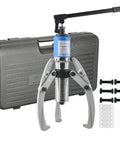 Heavy Duty 10 Ton Hydraulic Puller Set With Precision Swappable Two Or Three Jaw Bearing Separator and accessories.