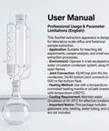 Soxhlet Extraction Set 500ml 45 To 40 And 24 To 40 Lab Glassware Must Have For Botanical Extraction, Reflux And Chemistry Experiments, Borosilicate Glass With Allihn Condenser And Solid Liquid Extraction System shown in use manual.
