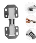 FOYTOKI wardrobe hinge repair kit metal hinge assembly with mounting plates, front view
FOYTOKI wardrobe hinge repair kit metal hinge side profile with mounting plates, high-load
FOYTOKI wardrobe hinge repair kit metal hinge close-up of cylindrical hinge barrel
FOYTOKI wardrobe hinge repair kit metal hinge being held for installation