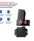 Front view of DaFuRui 5-set pan-tilt servo mount bracket with MG995/MG996R servo for robot car boat