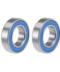 Beefy 6902-2RS Deep Groove Ball Bearings 15mm X 28mm X 7mm Double Sealed Chrome Steel With Blue Cover ABEC 3 P6 Tolerance