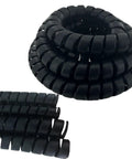 Spiral Wrap Cable Protector Pre Cut Lengths For Hydraulic And Pneumatic Hoses 1.58 Inch OD And 10 Feet Long Durable Hose Shield
