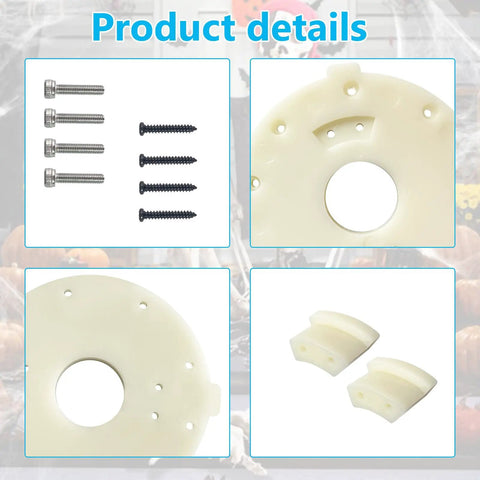 Beef Up Your 12 Foot Giant Skeleton With This Repair Kit Featuring Swivel Arm Plate And Head Bracket replacement parts