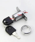 Beefy Heavy Duty Cam Cylinder Locks 23 By 32mm Tongue Door Bolt Latch For Wardrobe And Sliding Doors Alloy Furniture Hardware Includes Key 1 Piece