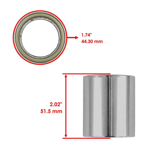 Premium Replacement Primary Clutch Needle Bearing Kit For Polaris Sportsman X2 550 2010 Smashes The Trail Hard Without Any Breakdown Stress Easy Install No Mods Required So You Keep Riding With Full Confidence All Day Long, 1.74" bearing