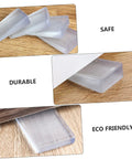 Set of 36 Piece Stackable Furniture Shims and Sofa Levelers on wood surface, ideal for fixing wobbly floors.