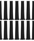 Premium Quality Heavy Duty 20 Pack Slick Black Rubber Cord Management Sleeves for organized wire protection.