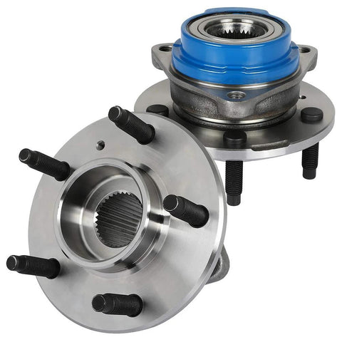 2X Front Wheel Hub And Bearing Assembly Set For GM Cars Including Chevy Impala Monte Carlo Buick Regal Pontiac Grand Prix Buick Rendezvous Drop In Ready Non ABS 5 Lug Front Replacement