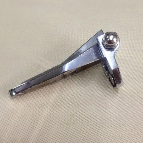 4 Inch Zinc Alloy Self Closing Cabinet Hinge For Cold Storage And Ovens With 180 Degree Hold Open Feature and butter smooth operation shown from side view.