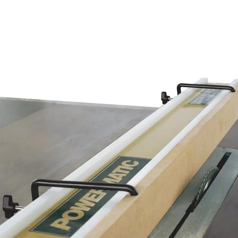 Level Up Your Woodshop With These Rock Solid Universal Fence Clamps Spanning Three Half To Four Half Inches secured on a table saw.