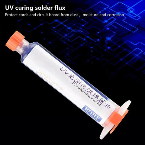 UV curing solder flux tube for No Clean Soldering Insulating Protective Coating Liquid Paste Light Activated For PCB And BGA Board Repair
