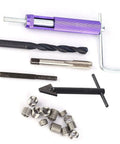 M10 x 1.25 Thread Repair Insert Kit with 12 screw sleeves and twisted drill stainless steel tools for auto parts, radiators.