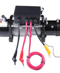Heavy Duty 12000 Lb Electric Winch For Off Road Trucks, Jeep, And Suv, 12 Volt Waterproof IP68 Design with steel cable and wiring.
