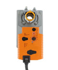 Heavy Duty Rotary Damper Actuator With Fail Safe Design And 40Nm Torque For Hvac Ventilation System 24V Ac Dc, top view with wires.
