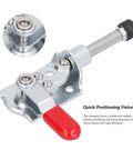 Heavy Duty Toggle Clamp With 88 Lbs Holding Power, Quick Release Push Pull Grip for woodworking jigs and metalworking projects