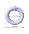 Silicone O Rings 20 Pack 16 Mm Outer Diameter 10 Mm Inner Diameter 3 Mm Cross Section VMQ Seal Gasket White For Wide Range Sealing Applications Antistatic Waterproof Heat Ozone Aging Resistant, white silicone O-ring dimensions diagram
