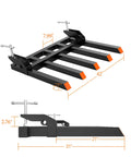 Clamp On Debris Forks For 48 Inch Bucket 2500 Lbs Heavy Duty Pallet Forks With 5 Tines For Tractor Loader And Skid Steer Attachments