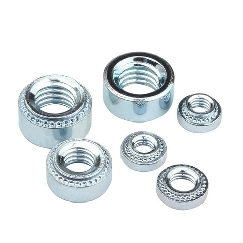 Heavy Duty Self Clinching Nuts Zinc Plated Carbon Steel Swage Press Fit Fasteners For Thin Sheet Metal Job Site Ready Hardware Featuring Hella Tight Threads And Zero Sweat Assembly For Pros
