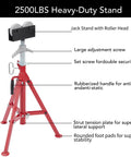 Beefy Portable High Pipe Stand With Roller Head For Rock Solid Workshop Setup Heavy Duty Scaffolding Gear detailed design features
