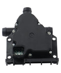 Drop In Fix Tesla Model X Heater Control Coolant Valve Motor Compatible With 2016 To 2021 Electric Crossover Restores Snappy Warm Up Performance And Keeps Coolant Flowing No Sweat At All 106422500B, top view of black plastic motor housing with connectors.