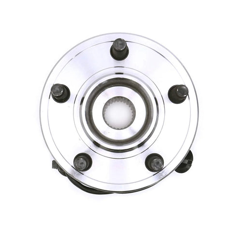 Front view of Front Wheel Bearing And Hub Assembly For 2001 To 2009 Ford Ranger 4WD 1995 To 2001 Ford Explorer 4WD And 2001 To 2009 Mazda B4000 4WD Replacement.